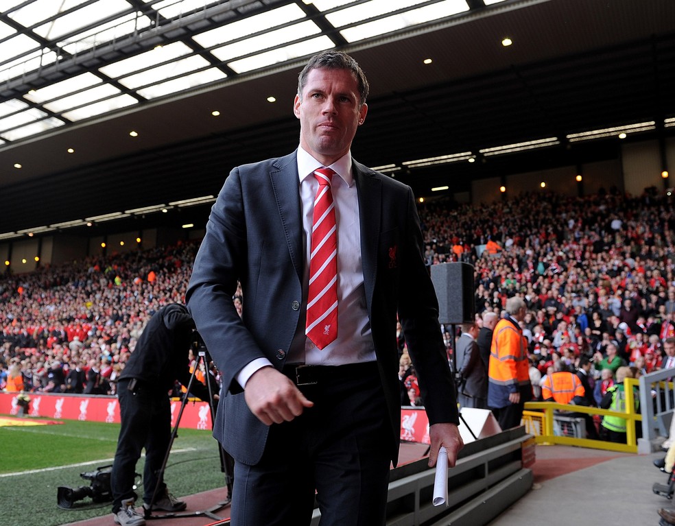 Jamie Carragher é um dos grandes ídolos da história recente do Liverpool (Foto: Getty Images)