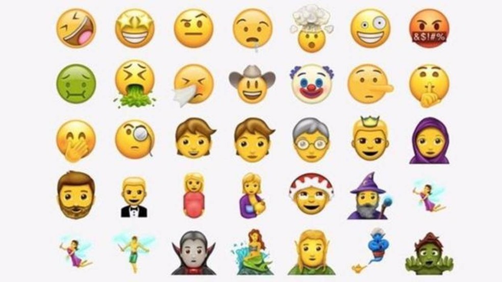 Novo pacote de emojis contém 56 figuras (Foto: Reproduação/Emojipedia)