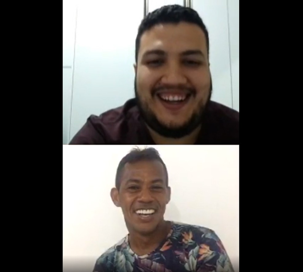 Assessor de imprensa da Perilima, Ramon Smith entrevistou Marcelinho Para�ba em uma rede social � Foto: Reprodu��o / Instagram