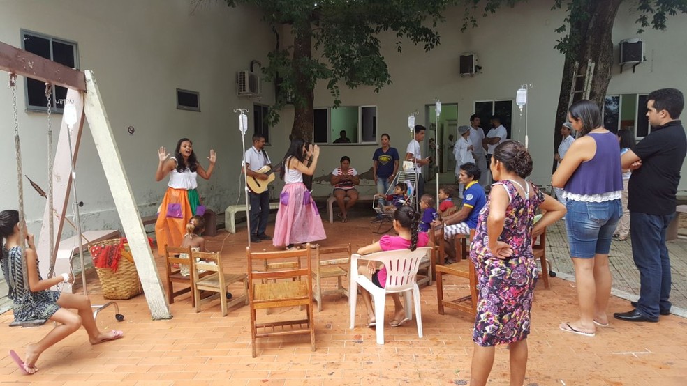 Projeto ocorre todas as quintas-feiras de janeiro no Hospital da Criança (Foto: Saulo de Andrade/Arquivo pessoal)