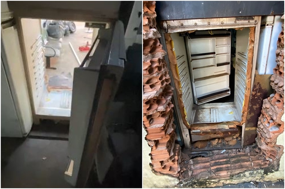 Geladeira funcionava como 'passagem secreta' em desmanche de ve?culos de Rio Preto (SP) ? Foto: Pol?cia Civil/Divulga??o