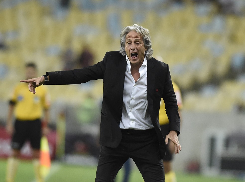 Jorge Jesus, técnico do Flamengo — Foto: André Durão