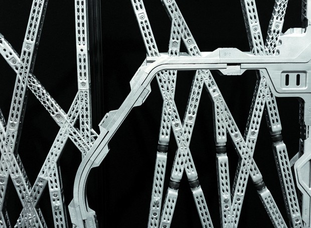 Bionic Partition - ligas metálicas se unem formando uma estrutura leve e resistente (Foto: The Living/ Reprodução)