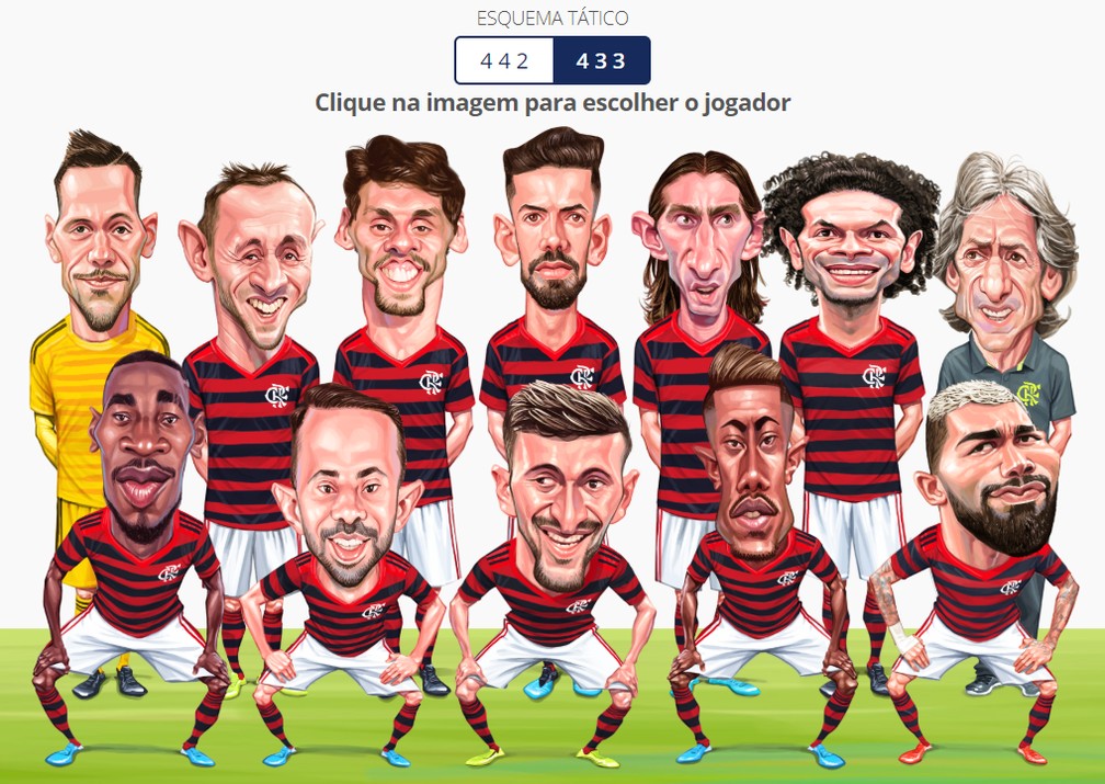 Sele&ccedil;&atilde;o do Brasileir&atilde;o na forma&ccedil;&atilde;o 4-3-3 &mdash; Foto: Infoesporte