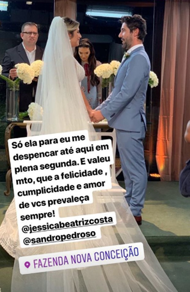 Sandro Pedroso e Jéssica Beatriz Costa  (Foto: Reprodução/Instagram)