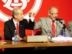 Inter e AG assinam
contrato com pompa 
e muita emoção (Alexandre Lops/Divulgação Inter)