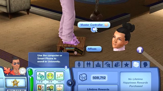 O Master Controller é essencial para quem quer personalizar o The Sims 3 (Foto: Reprodução/Youtube)