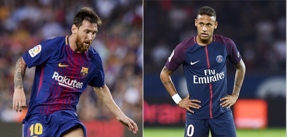 Messi e Neymar — Foto: AFP