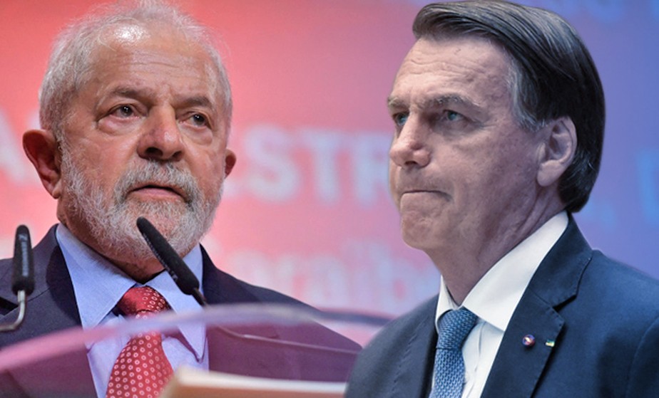 O ex-presidente Lula (PT) e o presidente Jair Bolsonaro (PL) Agência O Globo