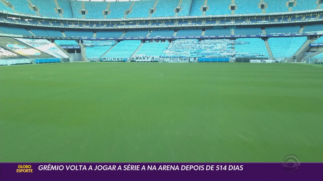 Grêmio volta a jogar na Série A depois de 514 dias