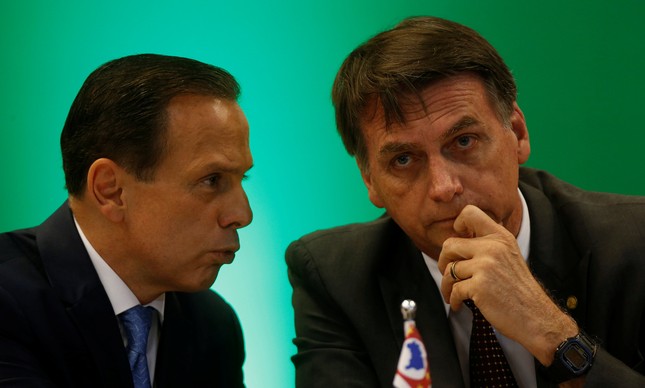 João Doria e Jair Bolsonaro
