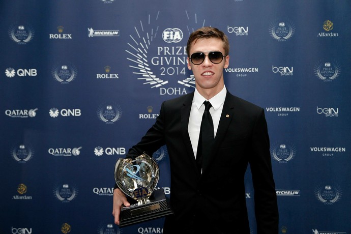 Russo Daniil Kvyat ganhou o troféu de estreante do ano com a STR (Foto: Divulgação)