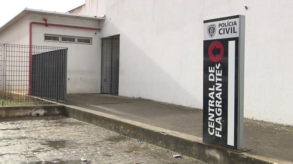 Central de Flagrantes, no bairro do Geisel, em João Pessoa — Foto: Reprodução/TV Cabo Branco