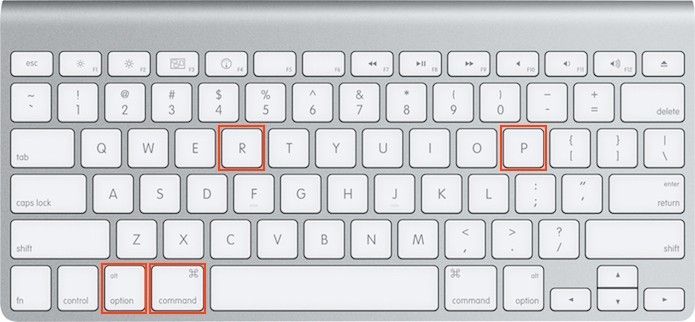 Pressionando as teclas Command + Option + P + R no teclado do Mac (Foto: Reprodução/Edivaldo Brito)