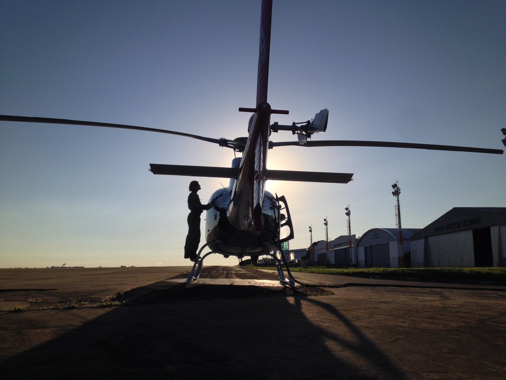 Tenente Mayara é a única mulher na Base de Radiopatrulha Aérea de Presidente Prudente (Foto: Amauri Domingos Demarzo/Cedida)