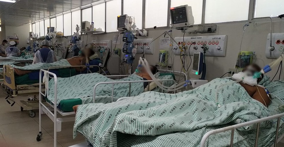 Em hospitais de Mato Grosso do Sul, pacientes que vão à UTI estão sendo escolhidos— Foto: Ascom HRMS/Reprodução