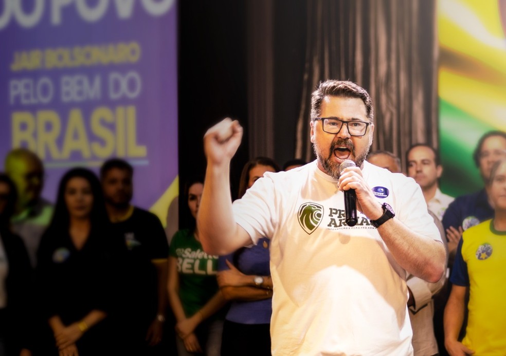 Marcos Pollon foi o deputado mais votado em Mato Grosso do Sul.  — Foto: Redes Sociais/Reprodução