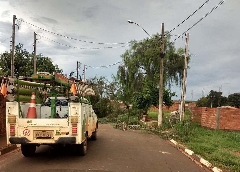 Temporal causou estragos em Narandiba — Foto: Sidmar Santana/Cedida