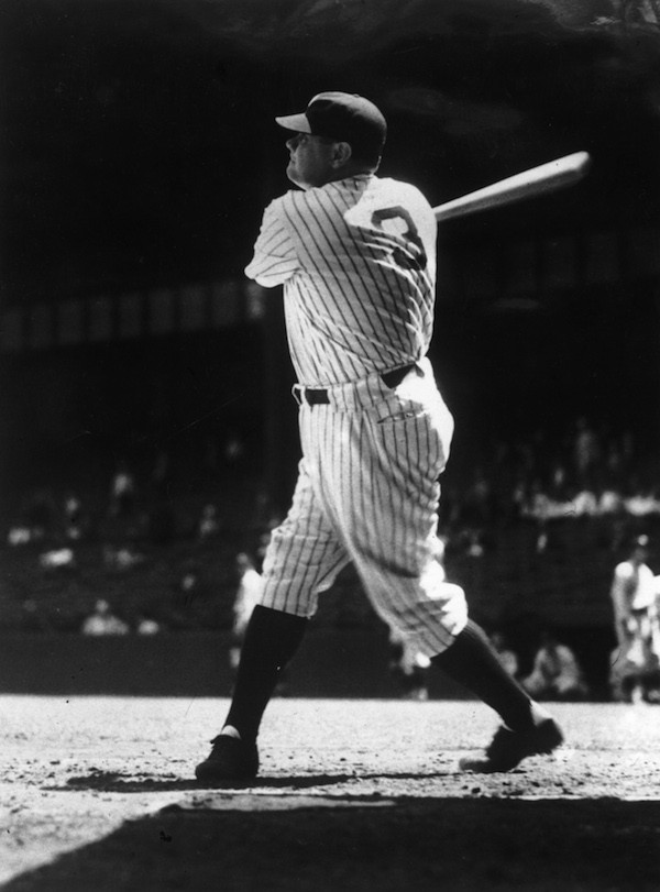 O lendário jogador de beisebol Babe Ruth (Foto: Getty Images)