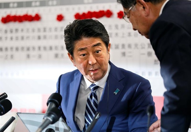 O primeiro-ministro do Japão, Shinzo Abe (Foto: KIMIMASA MAYAMA/EFE)
