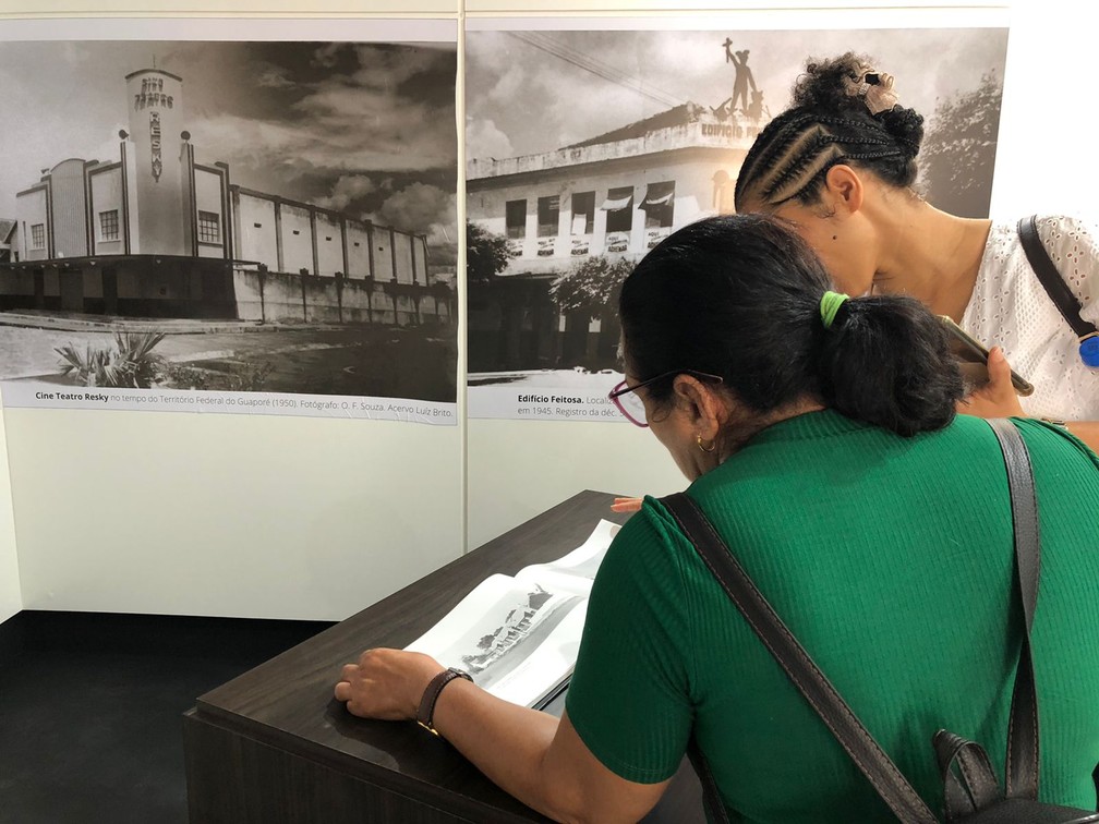 Fotografias históricas no Museu da Memória Rondoniense (Mero) em Porto Velho — Foto: Loide Gonçalves/g1