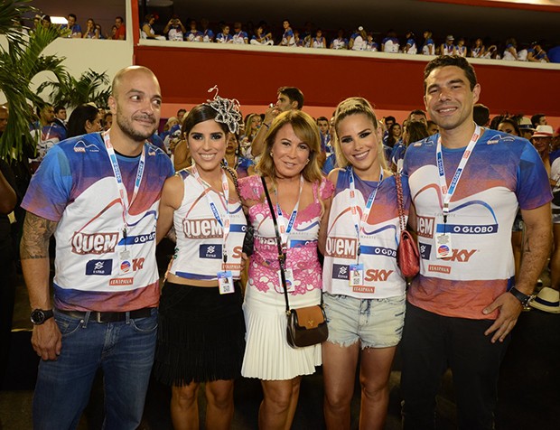 Leonardo, Camilla Camargo, Zilu, Wanessa e Marcus Buaiz (Foto: Renato Wrobel/ Ed. Globo)