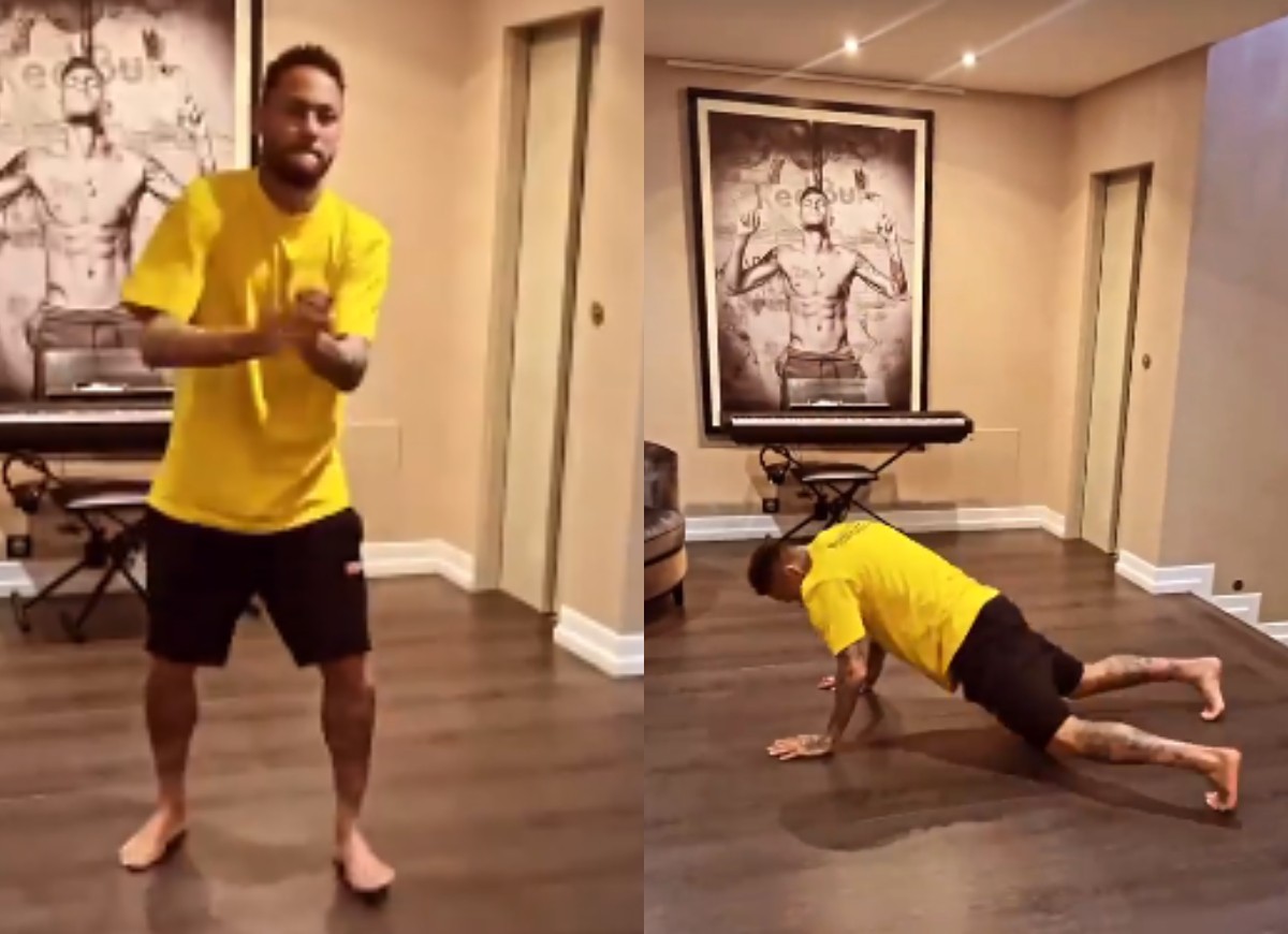 Neymar dança Envolver, de Anitta (Foto: Reprodução/Instagram)