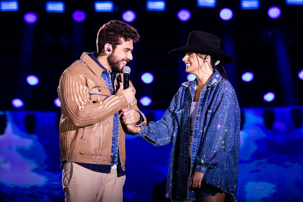 Ana Castela e Gustavo Miotto &mdash; Foto: Patr&iacute;cia Devoraes/Brazil News