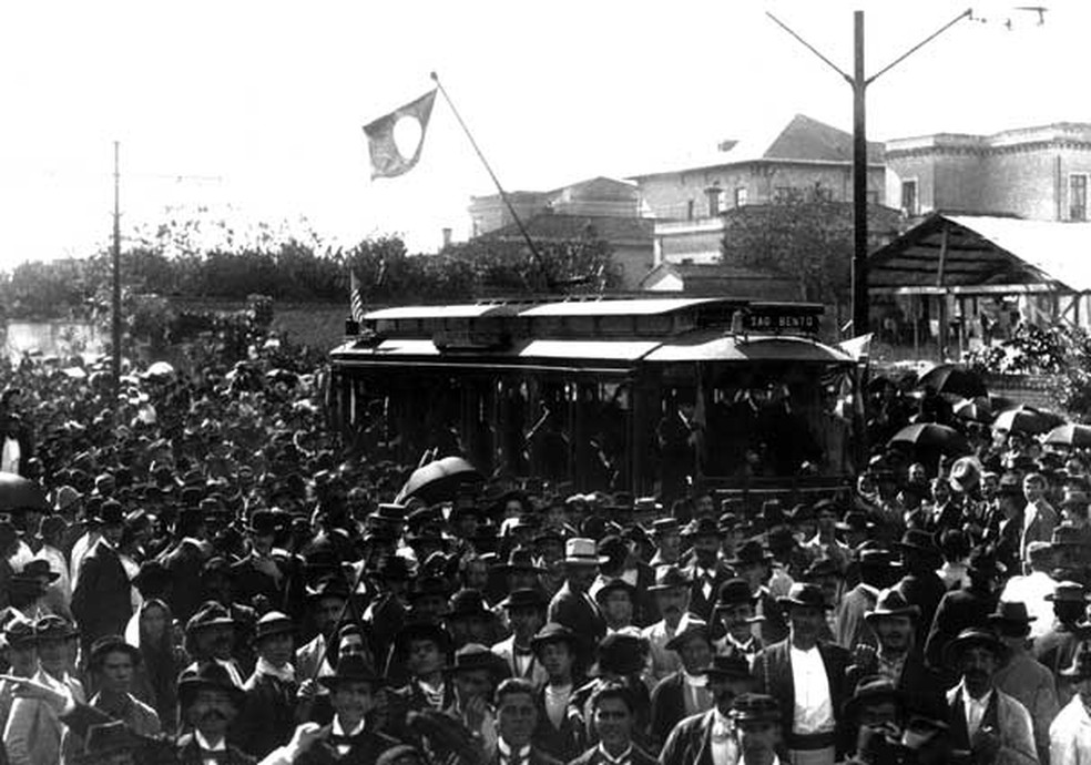 Bonde da antiga Light, empresa que deu origem aos negócios da Brookfield (Foto: Brookfield/Divulgação)