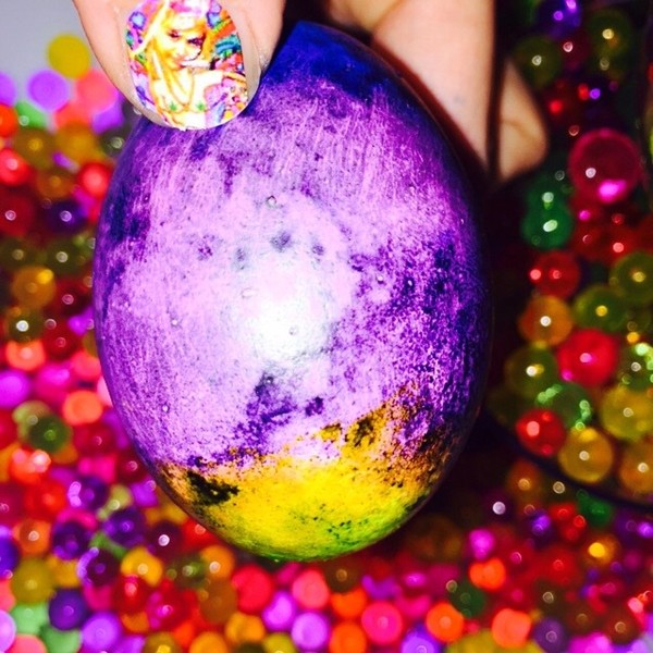 Ovo decorado por Miley (Foto: Instagram)