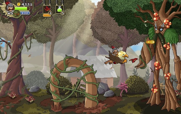 'Gryphon Knight Epic' é game brasileiro do gênero 'shoot'em up', popularmente conhecido como 'game de navinha' (Foto: Divulgação/Cyber Rhino Studio)