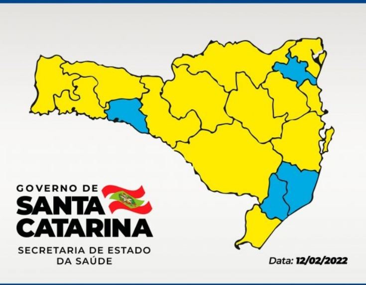 Covid-19: SC melhora no mapa de risco e 4 regiões estão em nível moderado para a doença