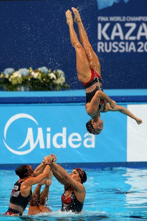 Brasil nado sincronizado rotina técnica - Mundial de esportes aquáticos (Foto: Satiro Sodre/SSPress)