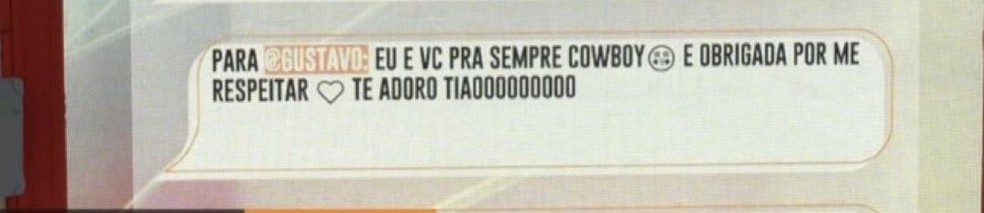 Mensagem de Key Alves &mdash; Foto: Reprodu&ccedil;&atilde;o