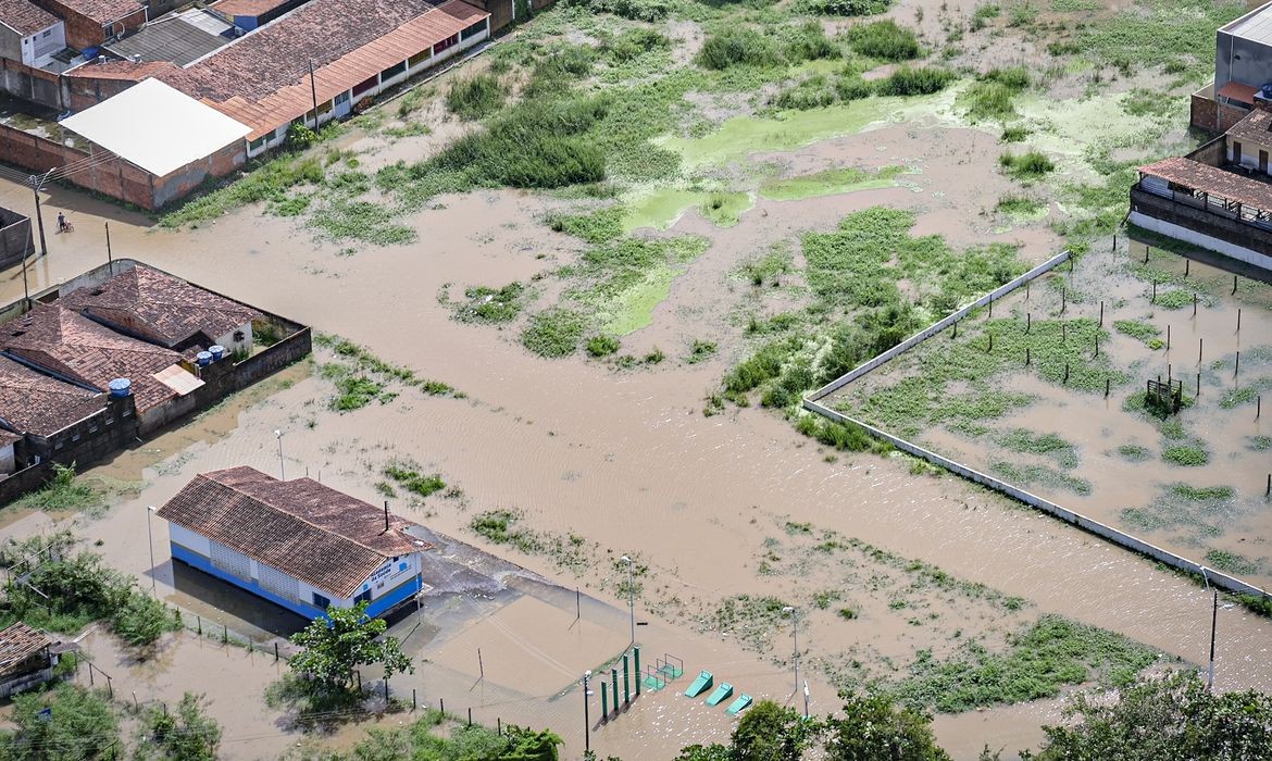 Chuvas geram inundações no Alagoas (Foto: Portal Governo do Estado do Alagoas)