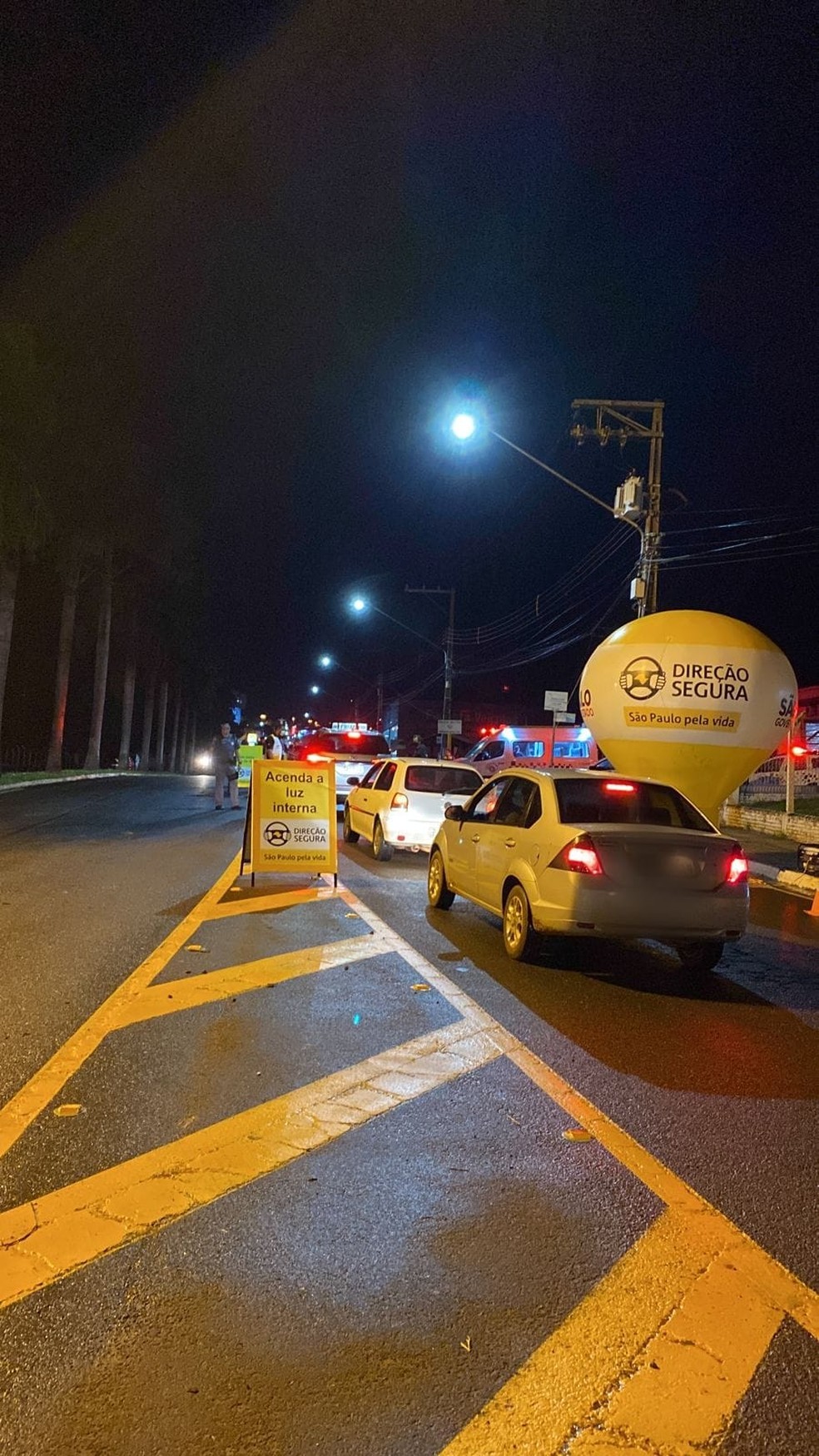Operação Direção Segura foi realizada em Adamantina (SP) — Foto: Polícia Militar