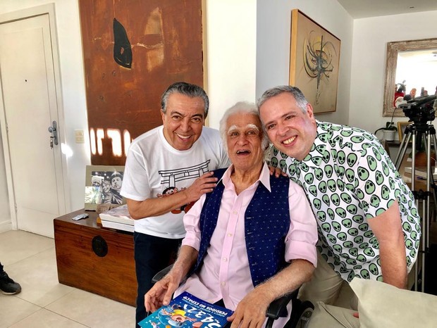 Mauricio de Sousa, Ziraldo e Manuel Filho (Foto: Reprodução/Instagram)