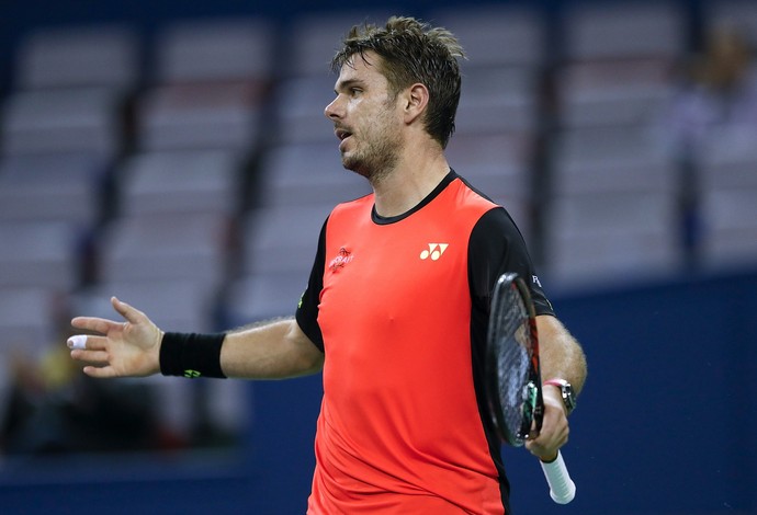 Wawrinka lamenta derrota em Xangai (Foto: Lintao Zhang/Getty Images)