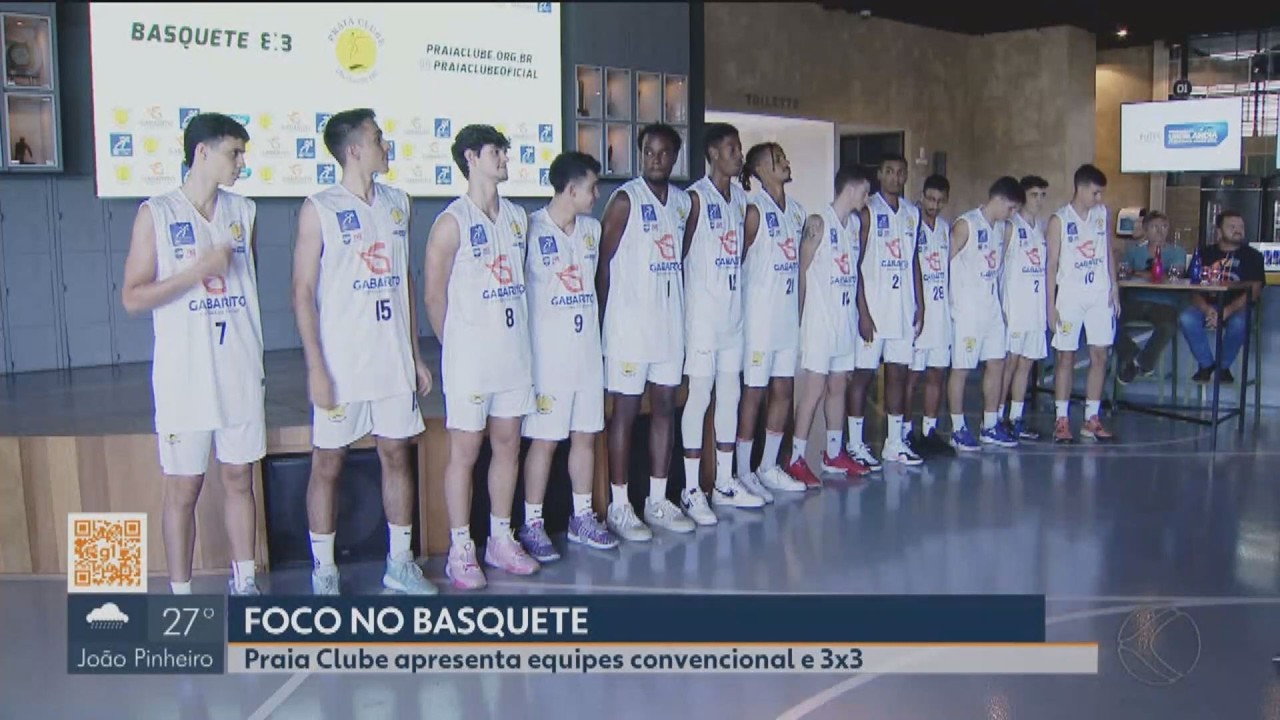 Praia apresenta equipe de basquete 3x3 com atletas da seleção brasileira