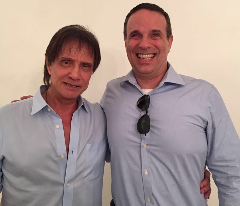 Roberto Carlos e o filho Dudu Braga (Foto: Reprodução/Instagram)