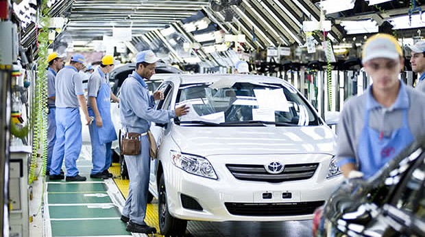 Fábrica da montadora Toyota no Brasil ; produção de carros ; veículos ;  (Foto: Divulgação)