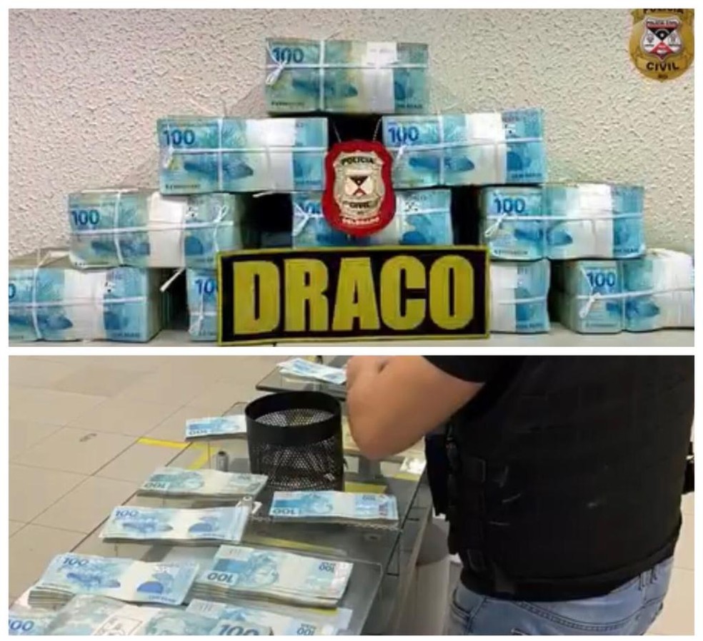 Dinheiro do resgate da vítima foi recuperado e devolvido à família em RO — Foto: Polícia Civil/Reprodução 