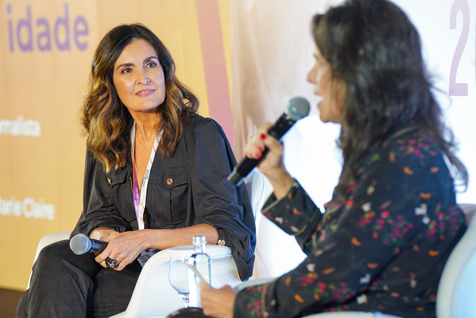 Fátima Bernardes conversa com a redatora-chefe Roberta Malta participa do Power Trip Summit (Foto: Bléia Campos)