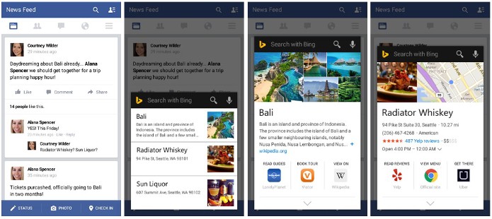 Nova API do Bing permite consultas a partir de qualquer app no Android (Foto: Divulgação)