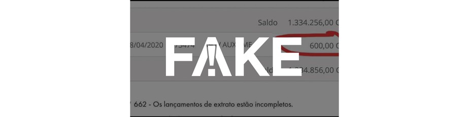 E Fake Imagem De Extrato Bancario Com Deposito De Auxilio Emergencial Em Conta Com Saldo Milionario Coronavirus G1