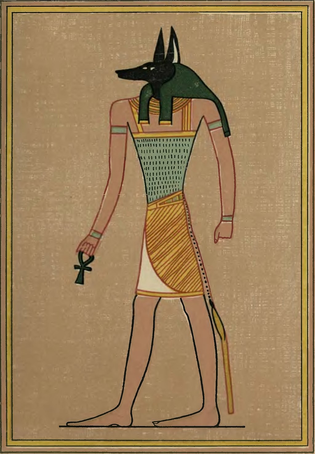 Os antigos egípcios adoravam o deus Anúbis, que tinha cabeça de chacal (Foto: Wikimedia Commons/ CreativeCommons)