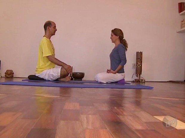 Meditação em Campinas (Foto: Reprodução/EPTV)