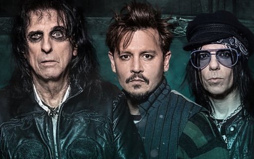 Johnny Depp anuncia turnê com banda com Alice Cooper