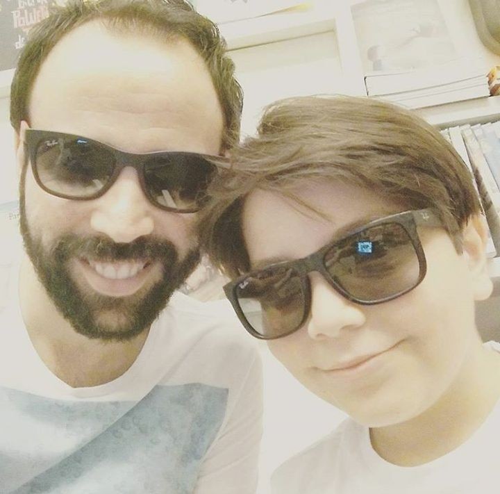 Leandro e o filho, Vinícius (Foto: Reprodução Instagram)