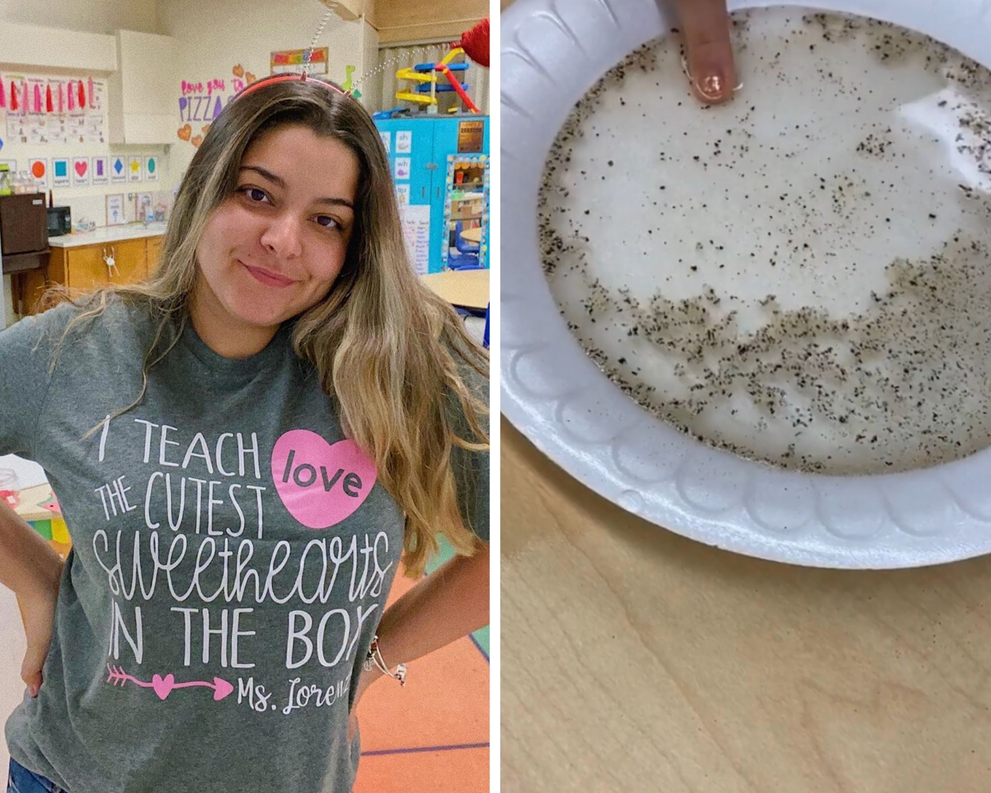 Amanda Lorenzo ensinou aos alunos a importância de lavar as mãos (Foto: Reprodução/Instagram)